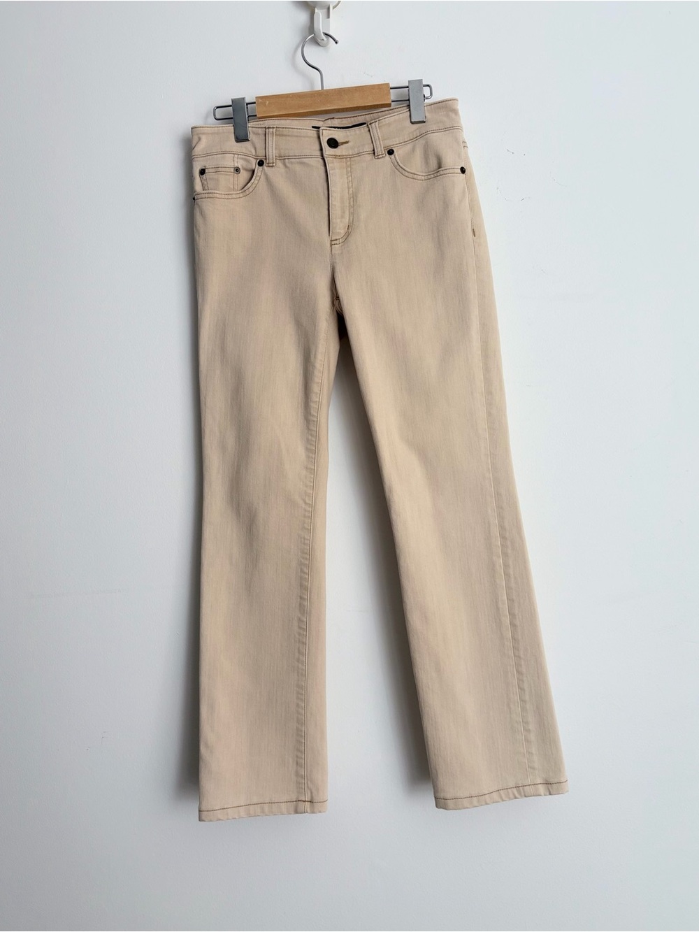 Lauren Ralph Lauren Beige Straightleg Jeans Preppy  4